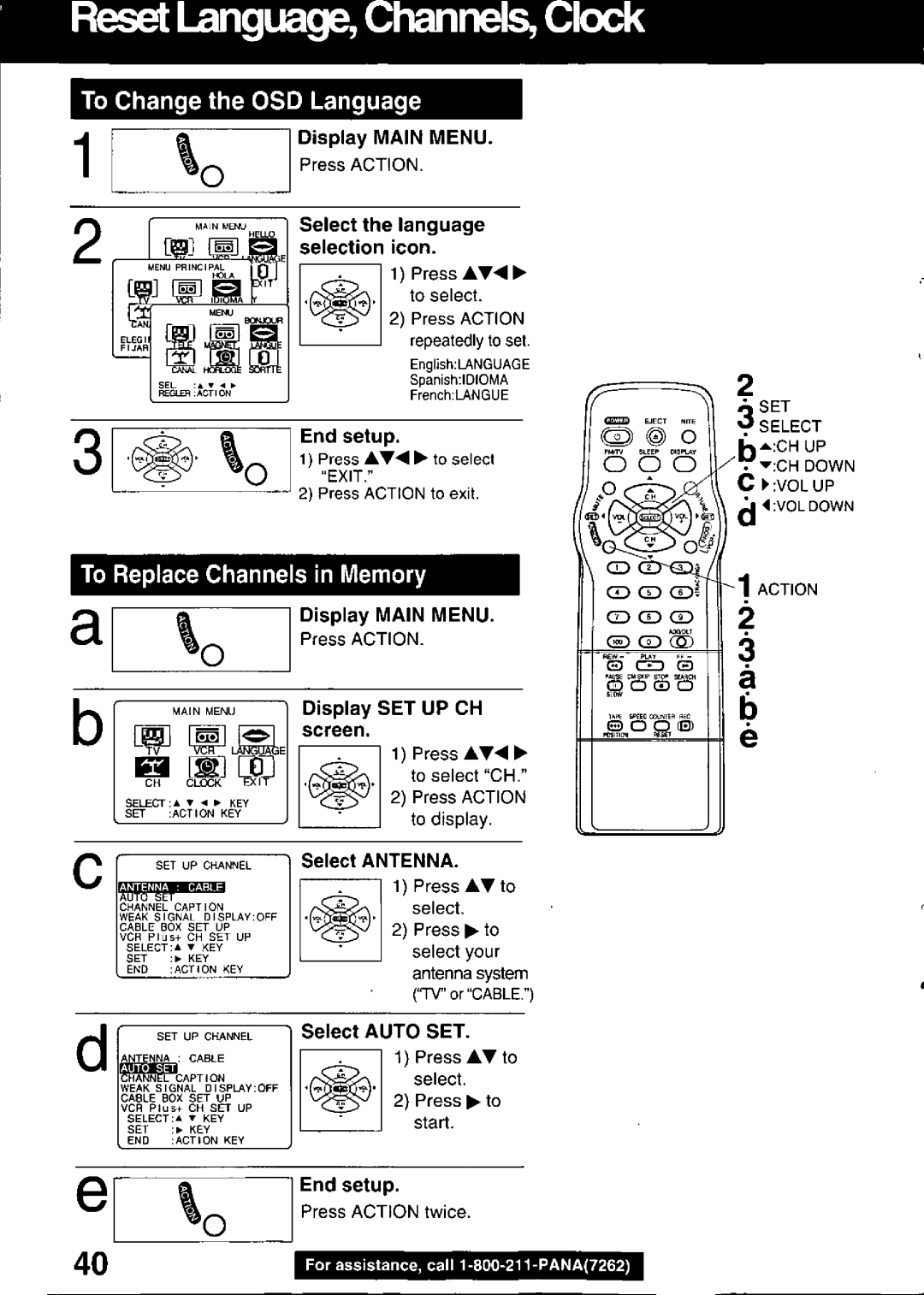 Panasonic PV C2030W, PV C2020 manual 