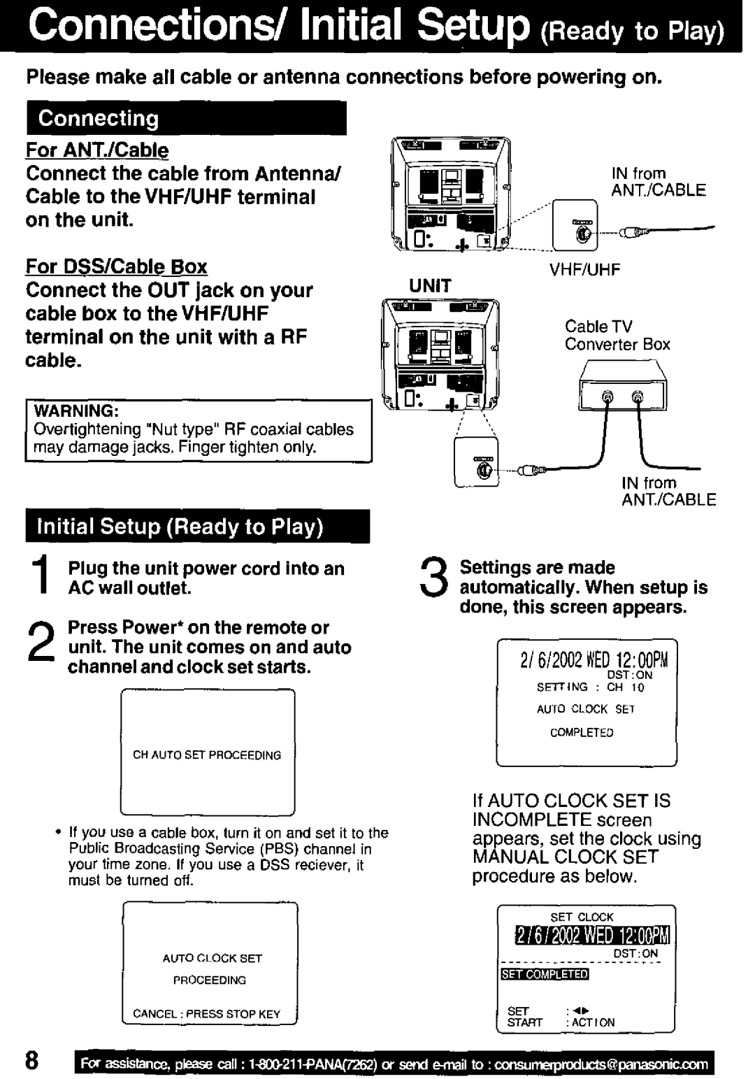 Panasonic PV C2032W, PV C2022 manual 