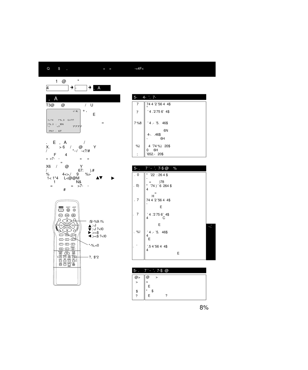 Panasonic PV-C2063A operating instructions Blocking Message, Enter Code Setup, To View a Blocked Program / Movie 