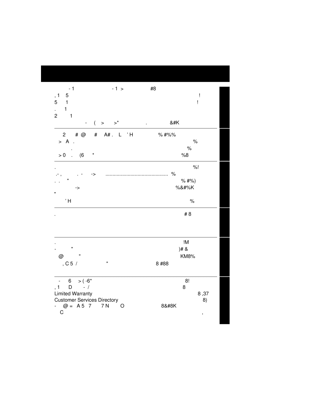 Panasonic PV-C2063A operating instructions Table of Contents 