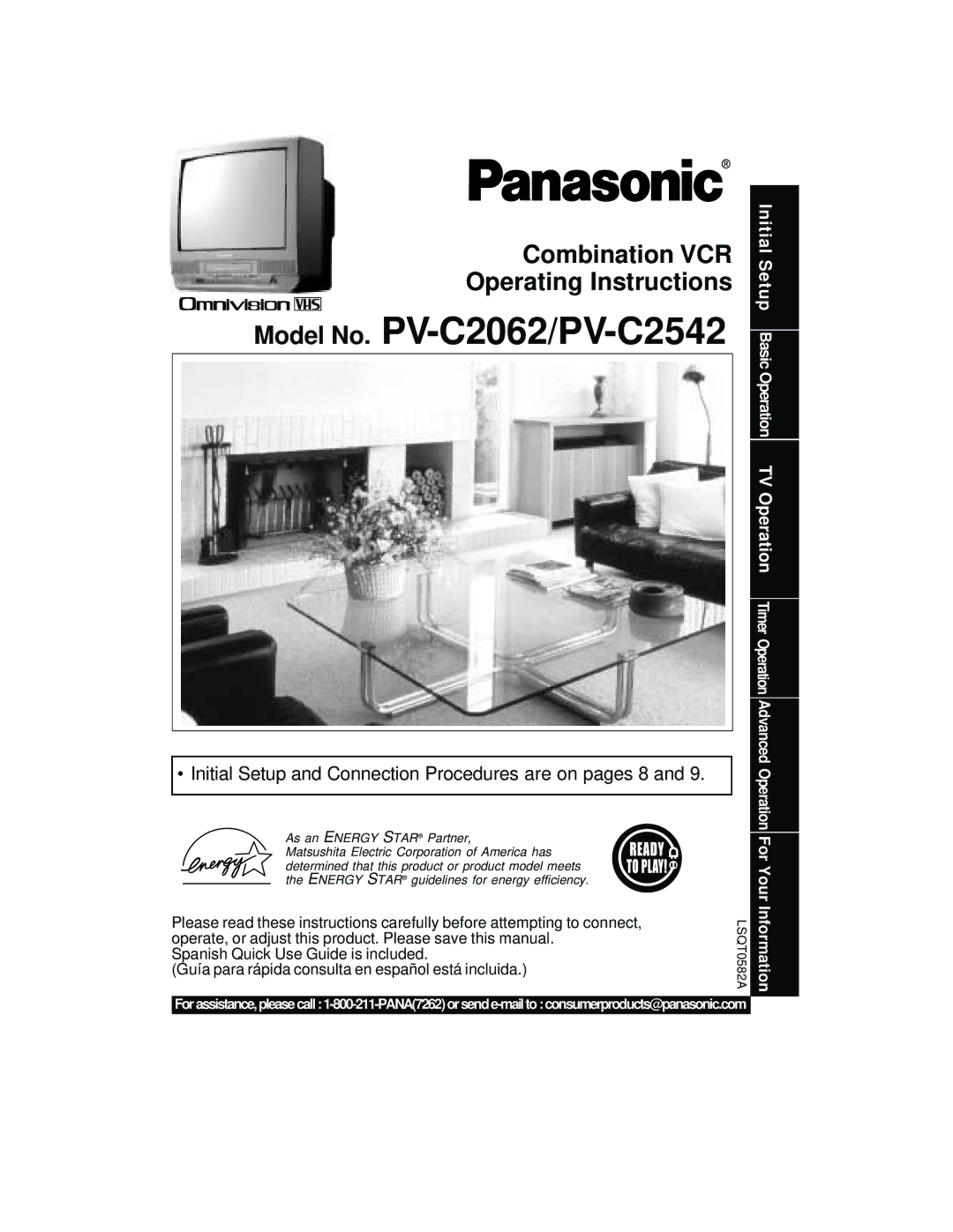 Panasonic PV C2062, PV C2542 operating instructions Model No. PV-C2062/PV-C2542 