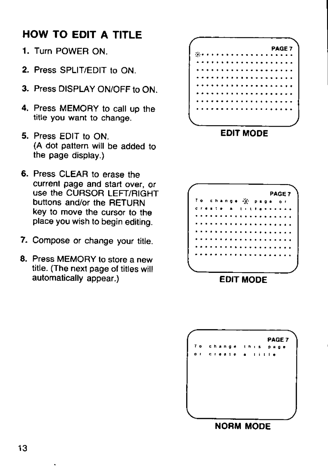 Panasonic PV-CC50 manual 