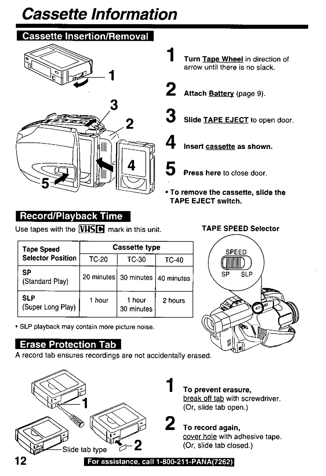 Panasonic PV-D29 manual 