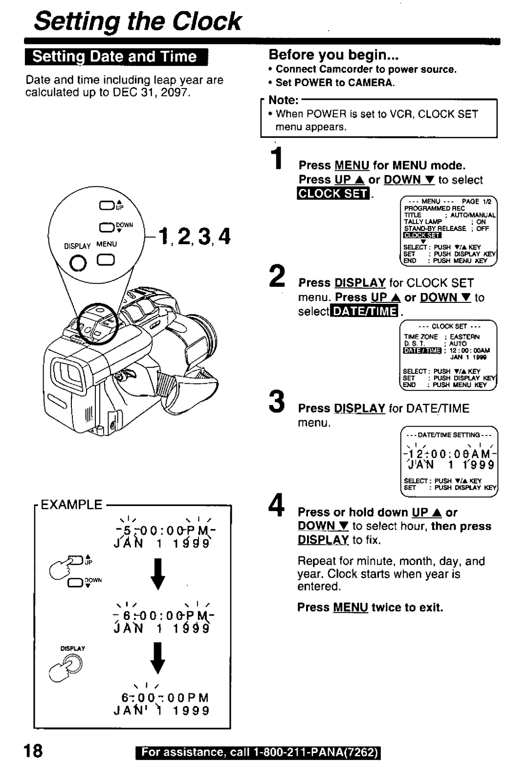 Panasonic PV-D29 manual 