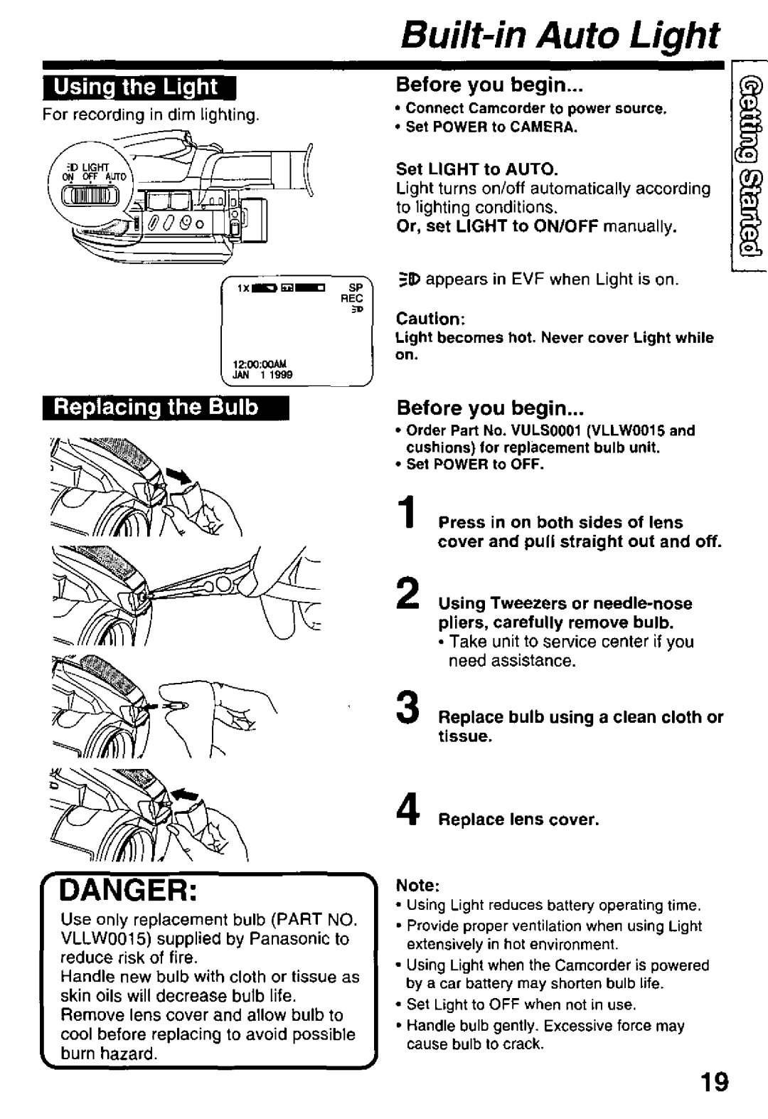 Panasonic PV-D29 manual 