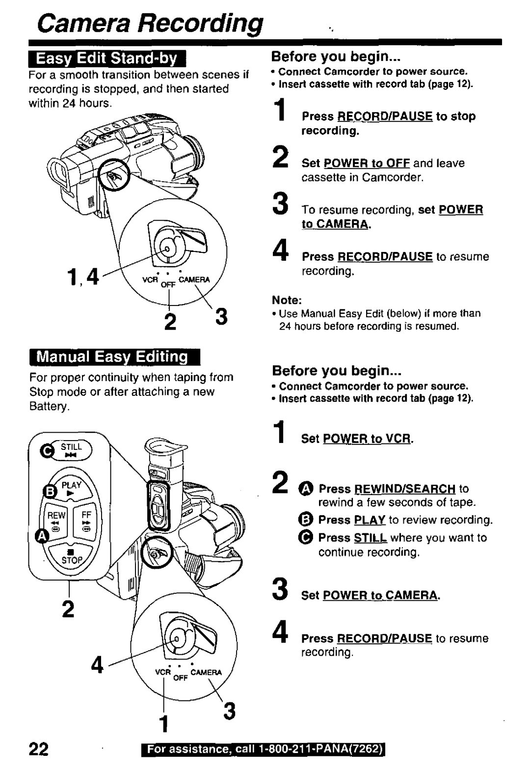 Panasonic PV-D29 manual 