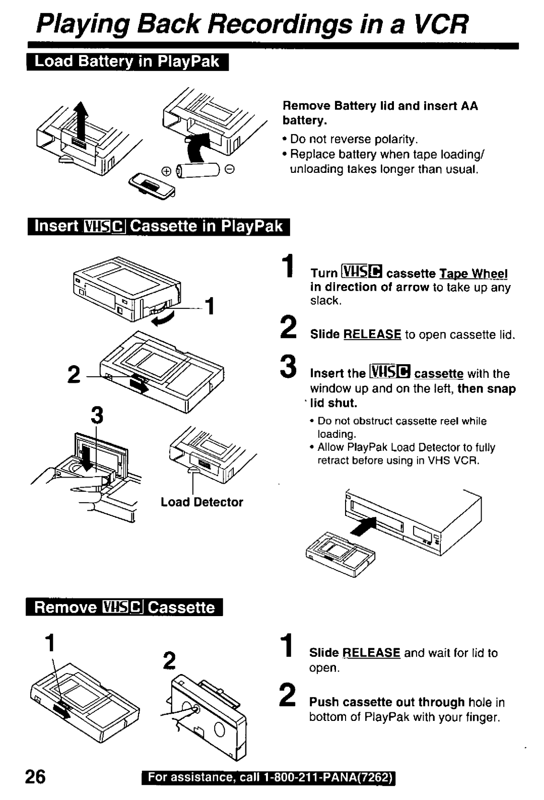 Panasonic PV-D29 manual 