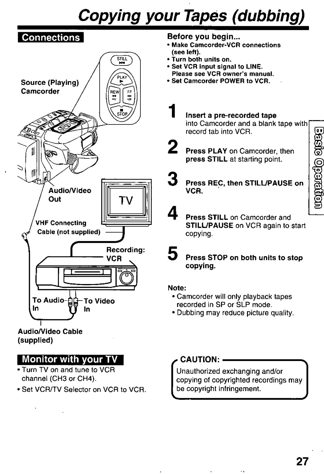 Panasonic PV-D29 manual 