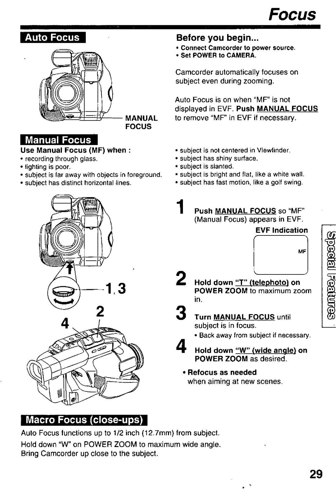 Panasonic PV-D29 manual 