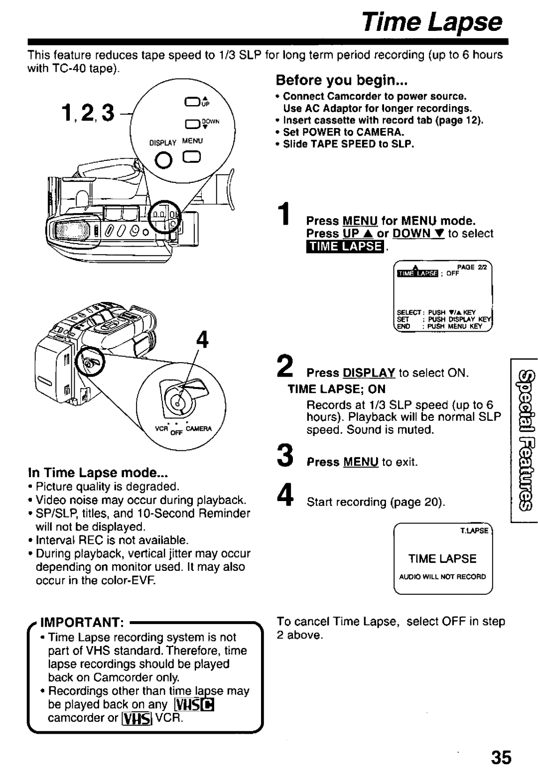 Panasonic PV-D29 manual 