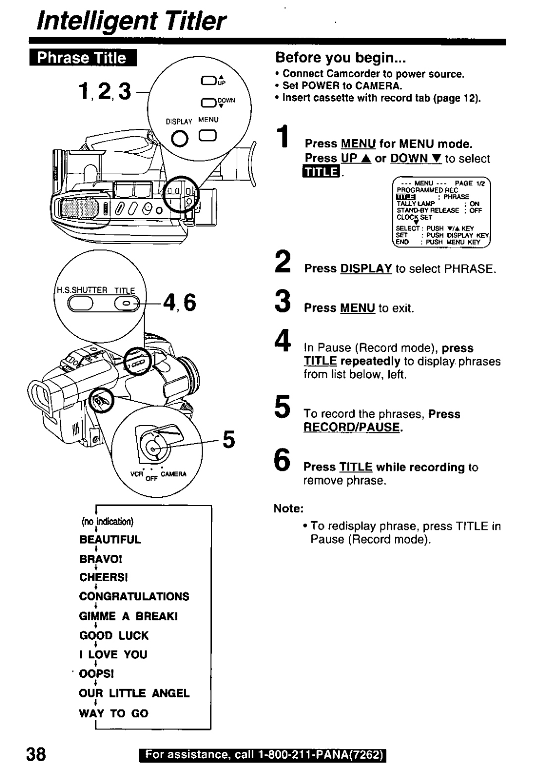 Panasonic PV-D29 manual 