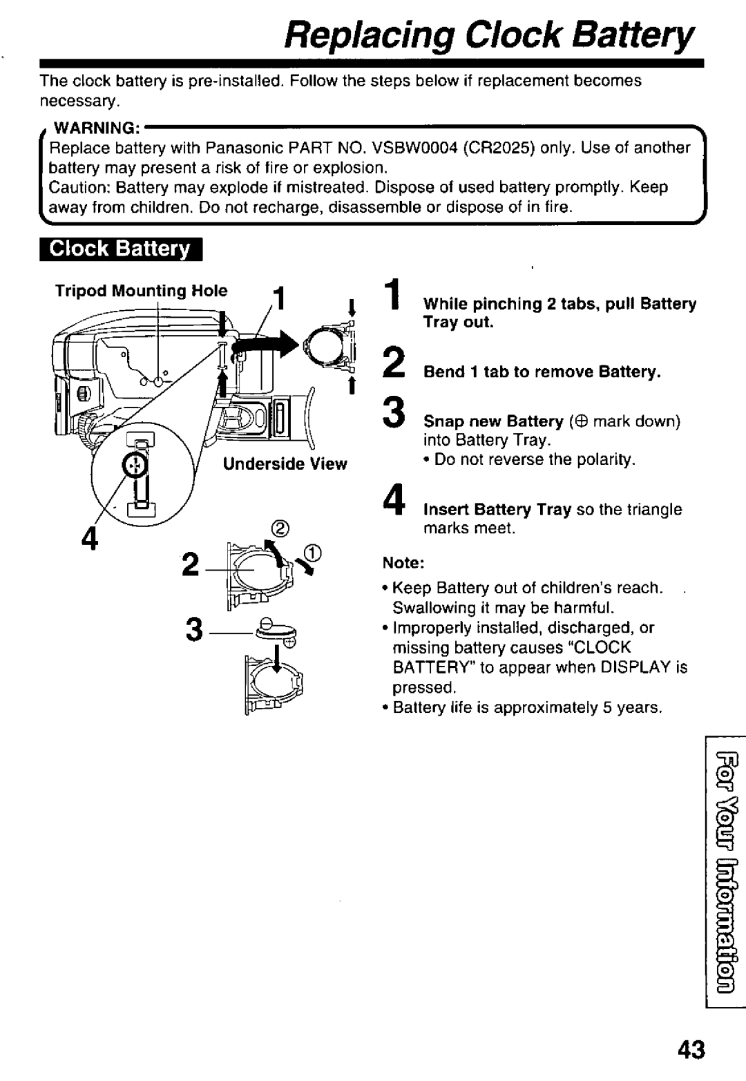 Panasonic PV-D29 manual 