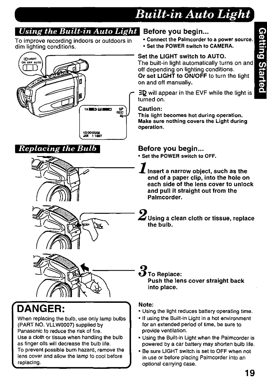 Panasonic PV-D427 manual 