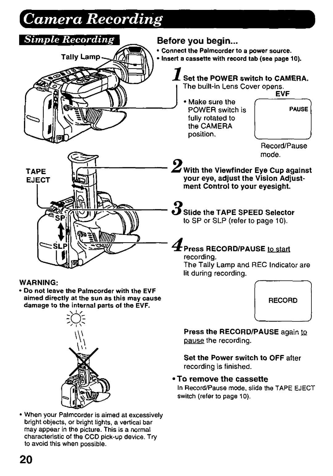 Panasonic PV-D427 manual 