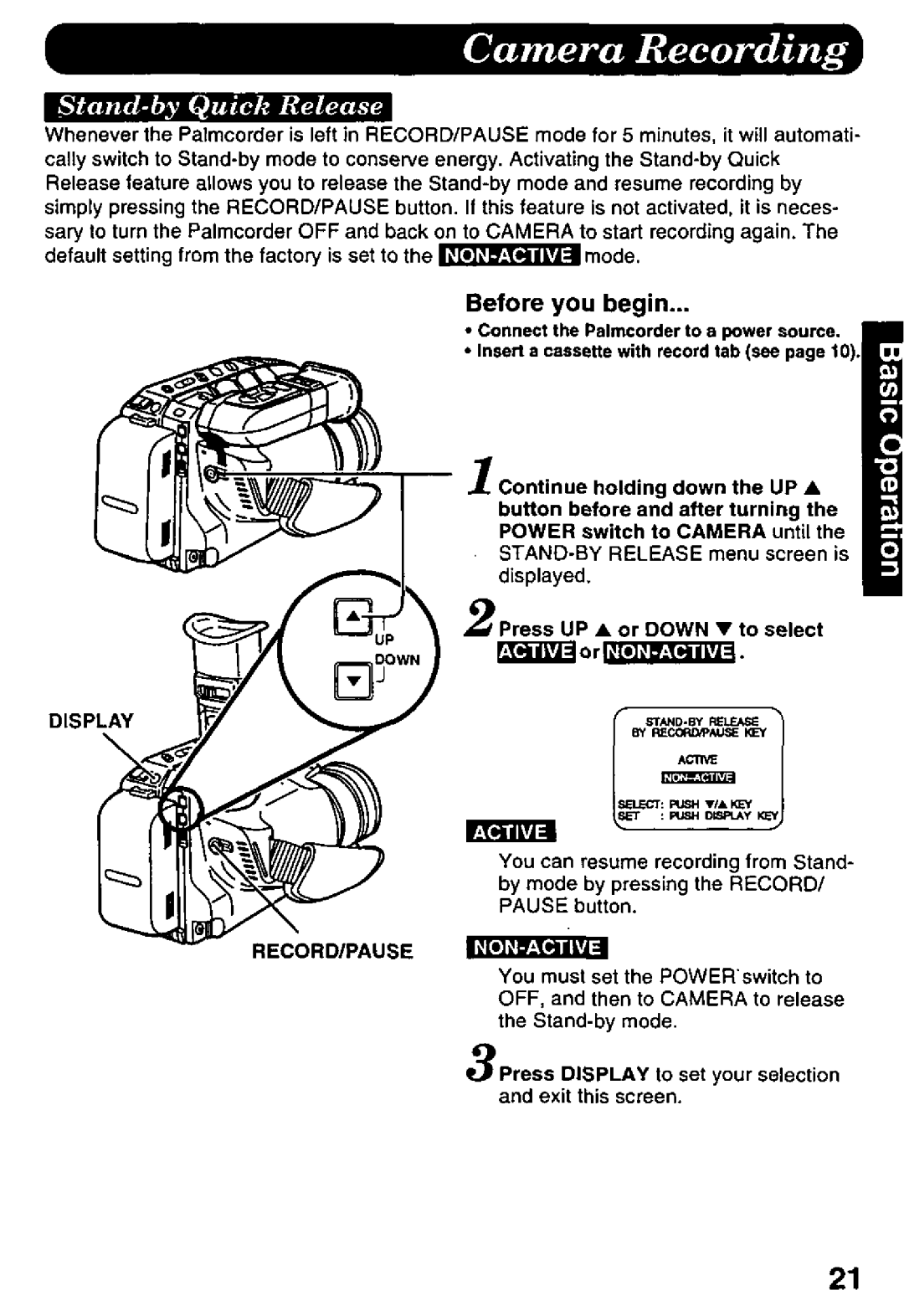 Panasonic PV-D427 manual 