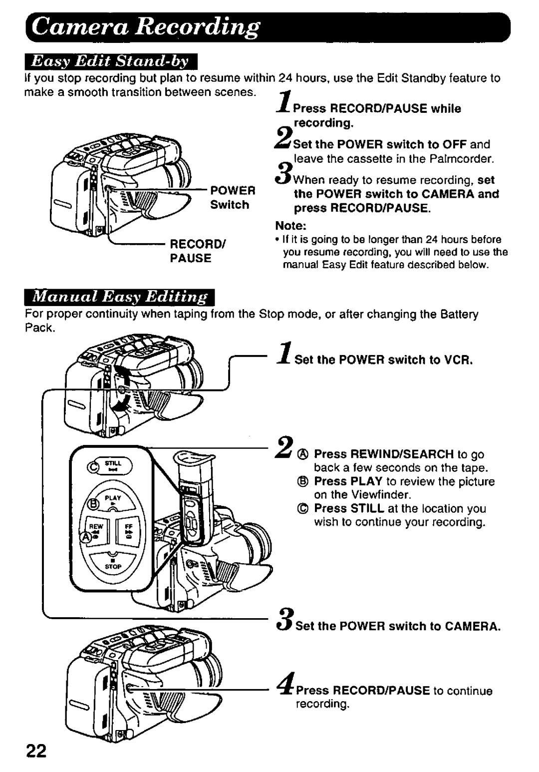 Panasonic PV-D427 manual 