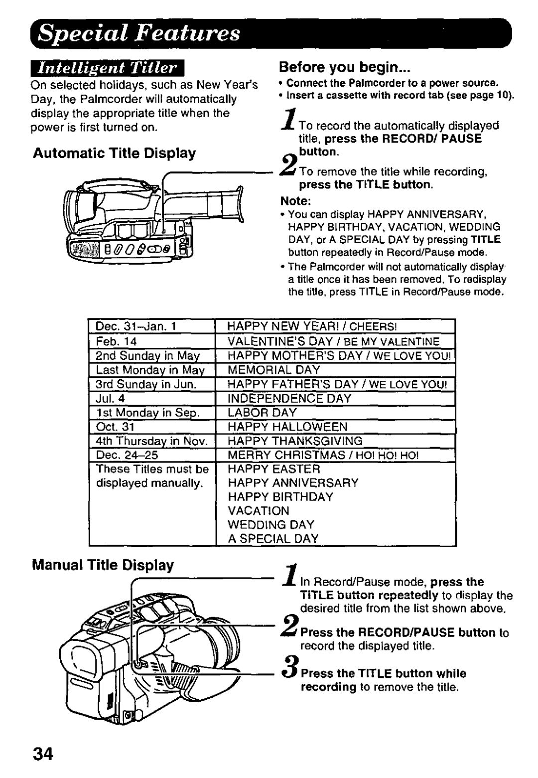 Panasonic PV-D427 manual 