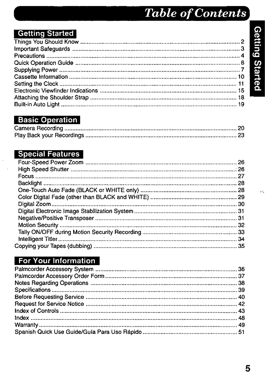 Panasonic PV-D427 manual 