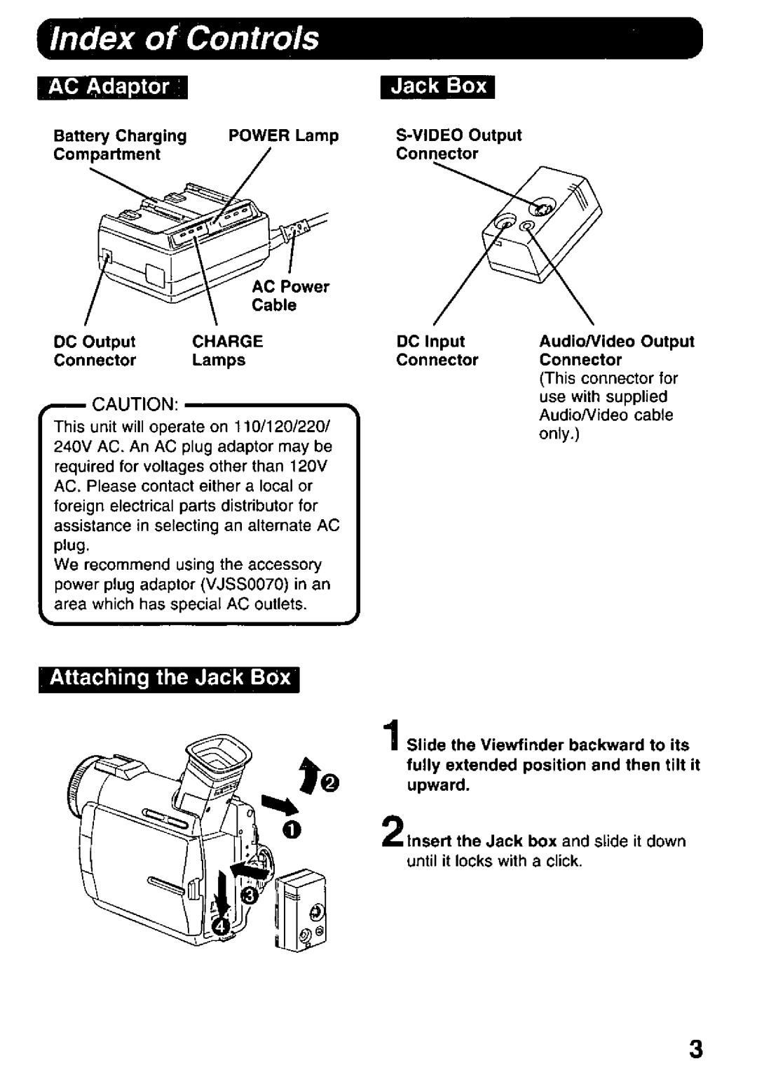 Panasonic PV DAC9 manual 