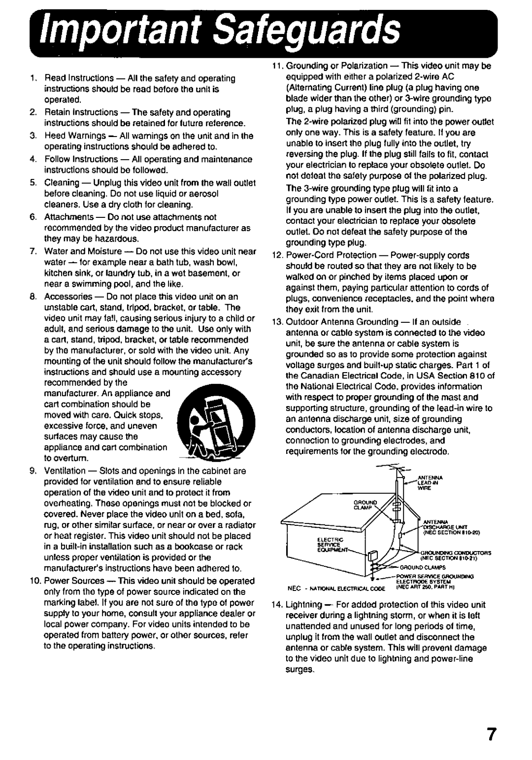 Panasonic PV DAC9 manual 