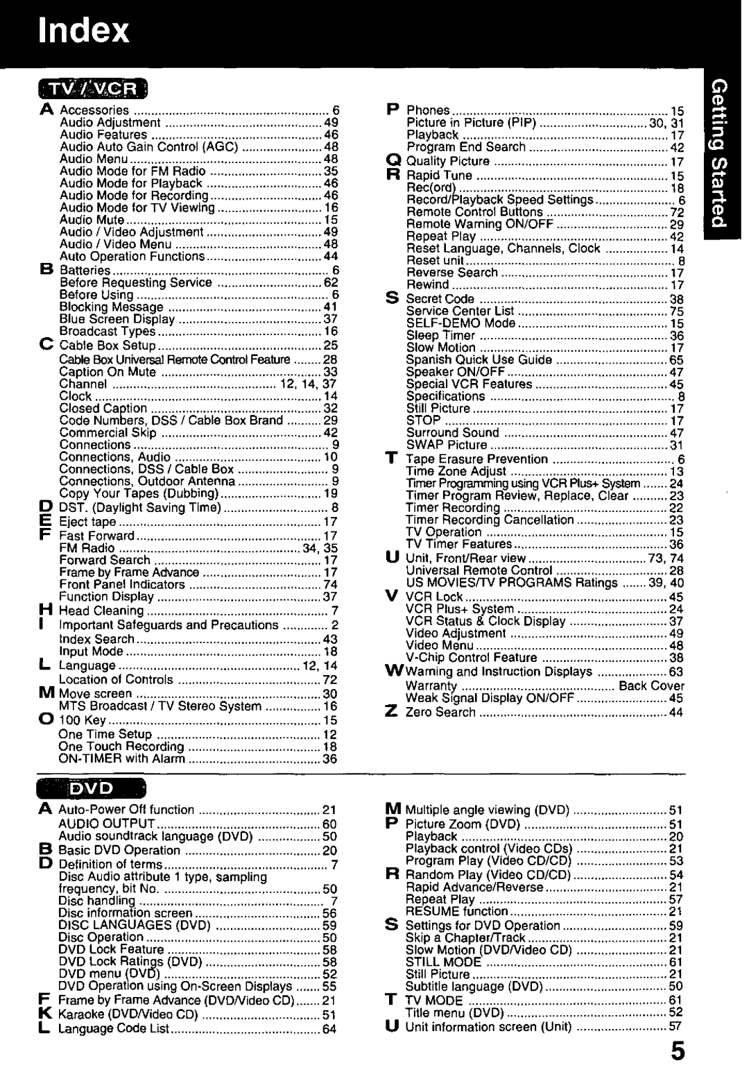 Panasonic PV-DF2000, PV-DF2700 manual 
