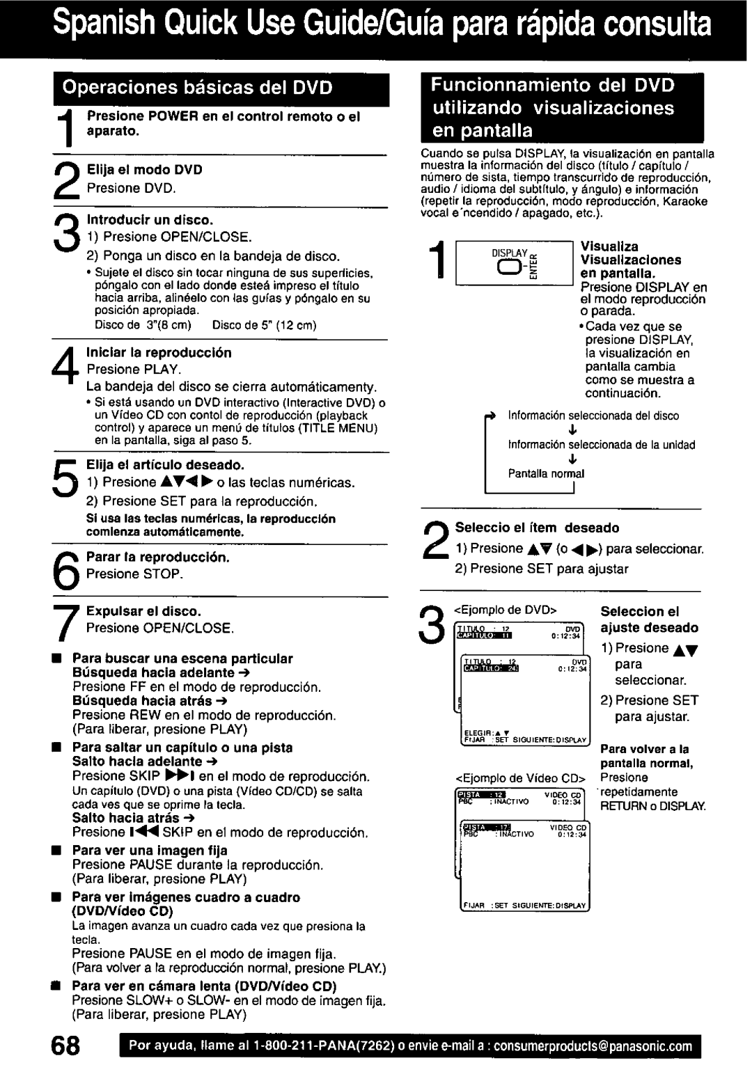Panasonic PV-DF2700, PV-DF2000 manual 