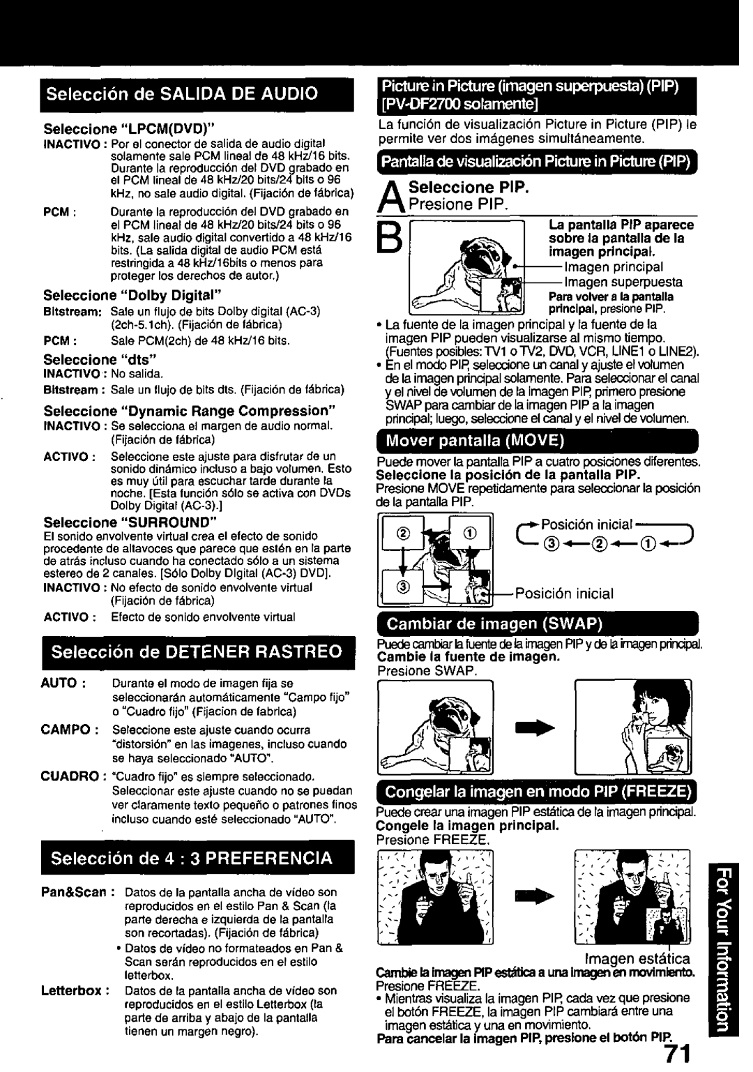 Panasonic PV-DF2000, PV-DF2700 manual 