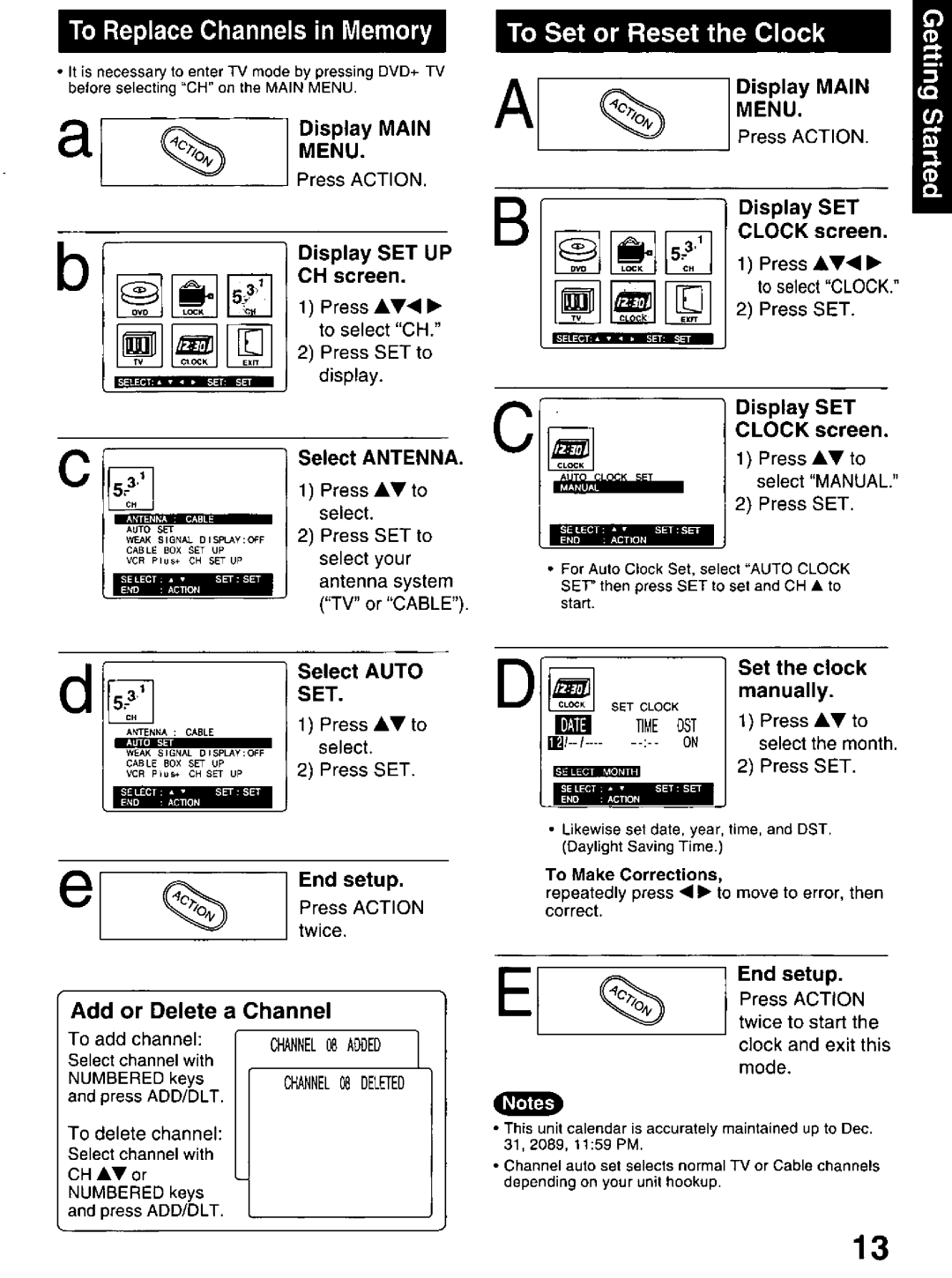 Panasonic PV-DM2799 manual 