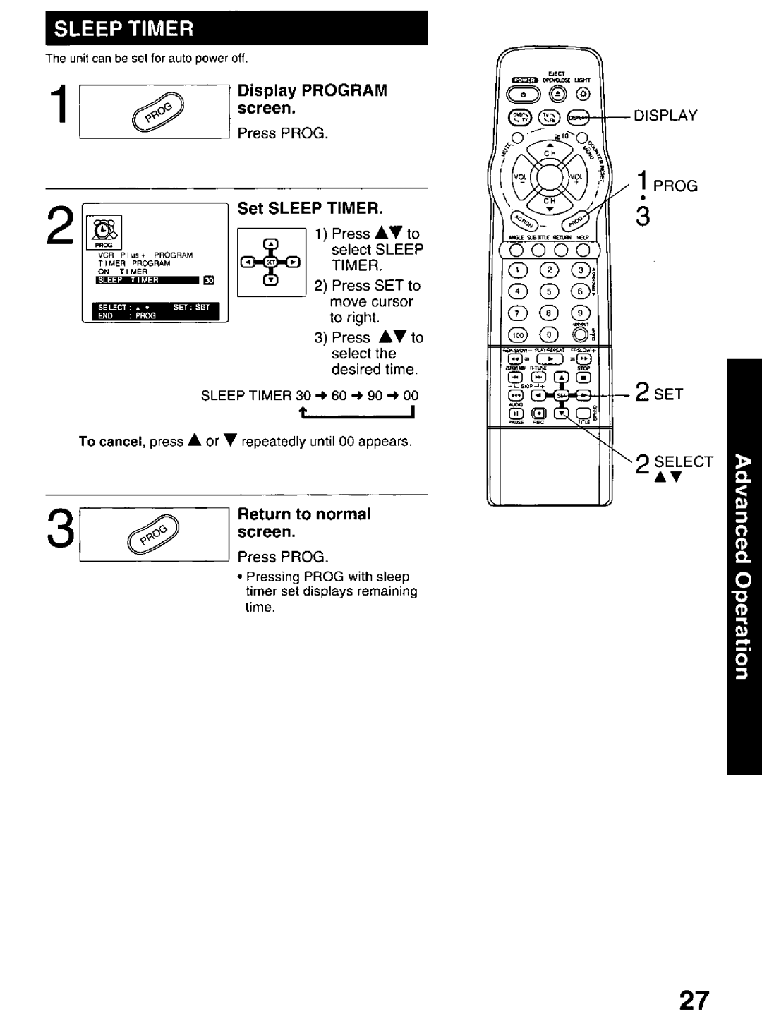 Panasonic PV-DM2799 manual 