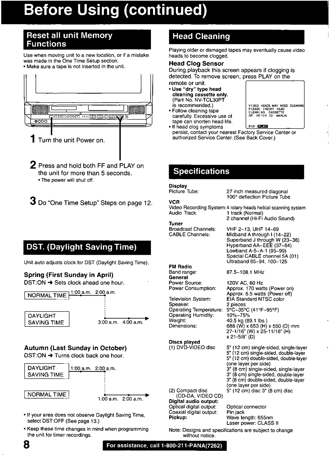 Panasonic PV-DM2799 manual 