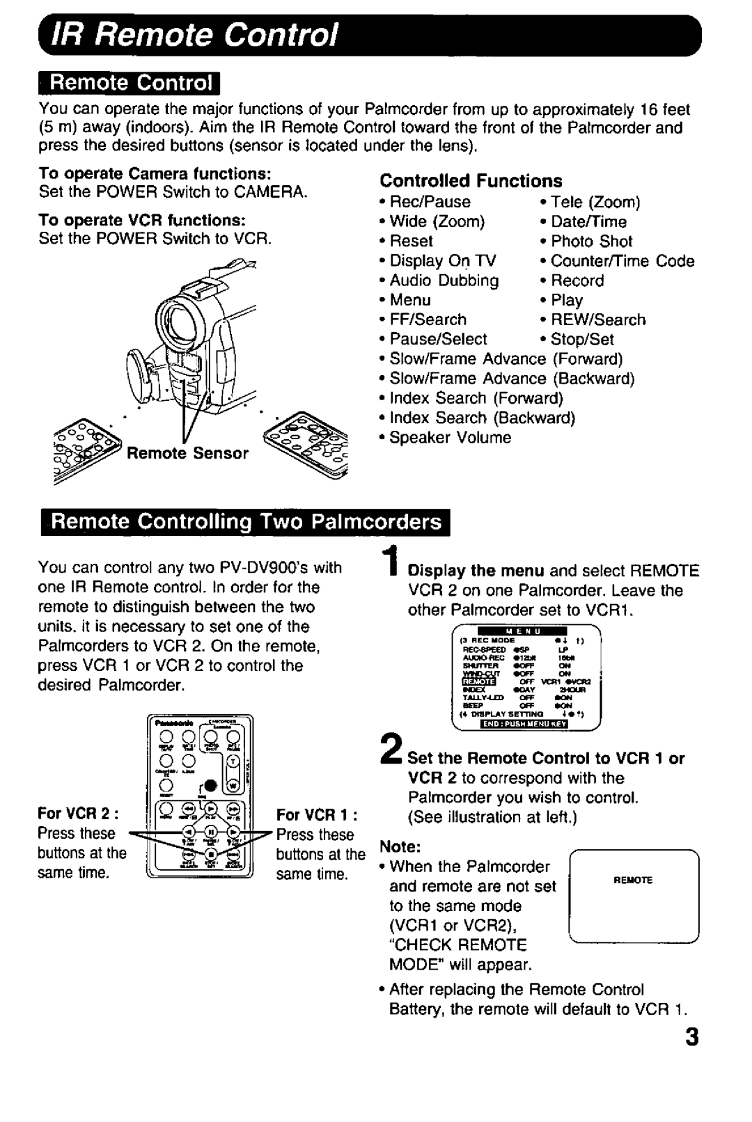 Panasonic PV-DRC9 manual 