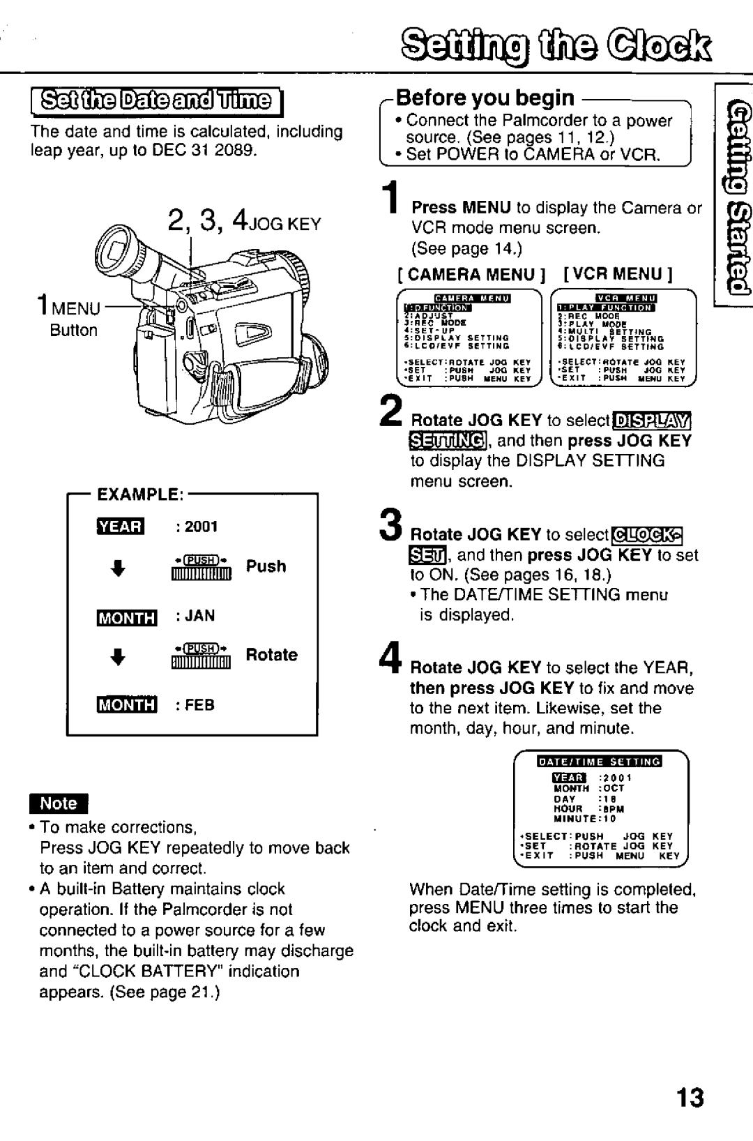 Panasonic PV-DV51, PV-DV101 manual 