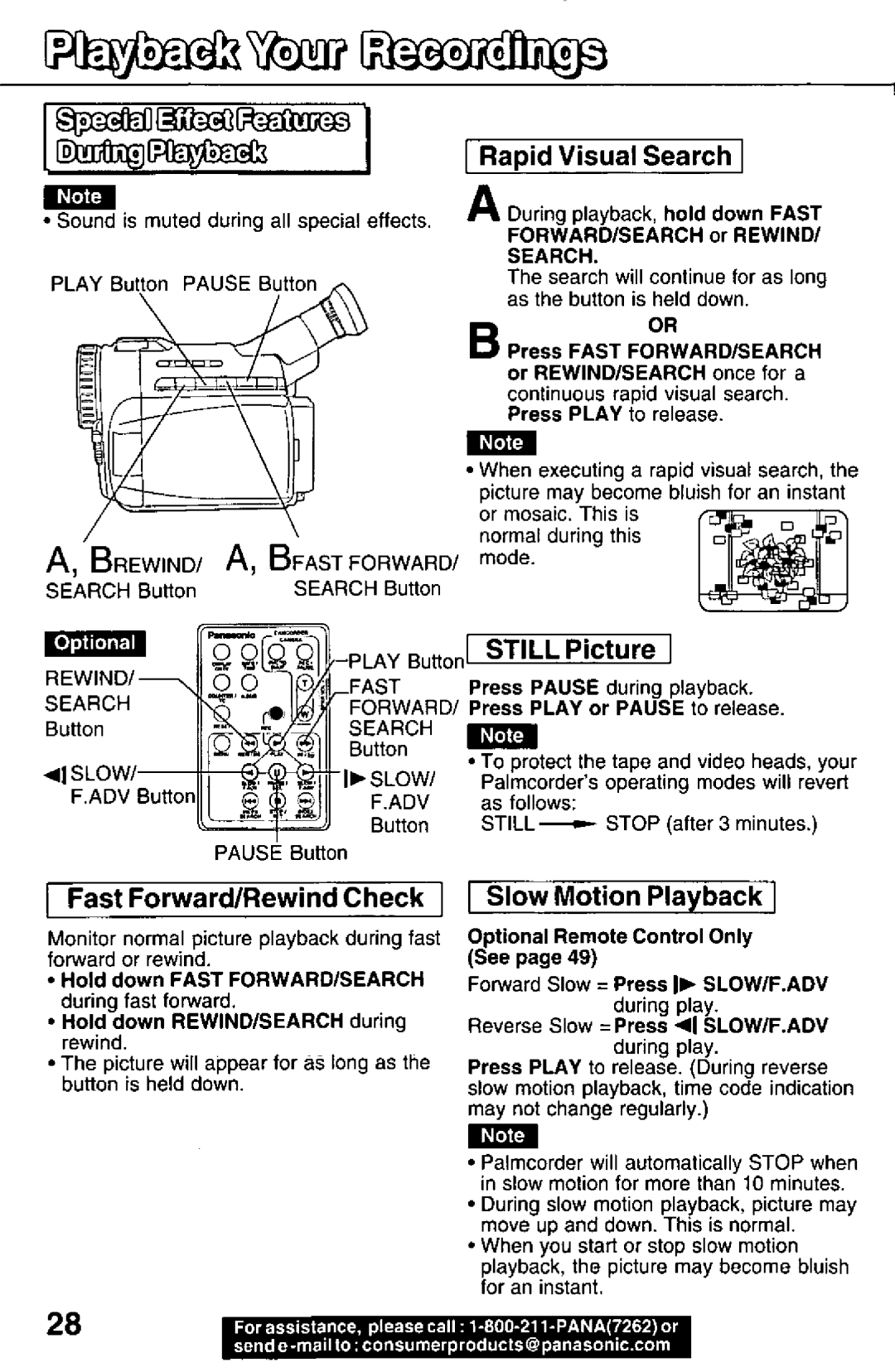 Panasonic PV-DV101, PV-DV51 manual 