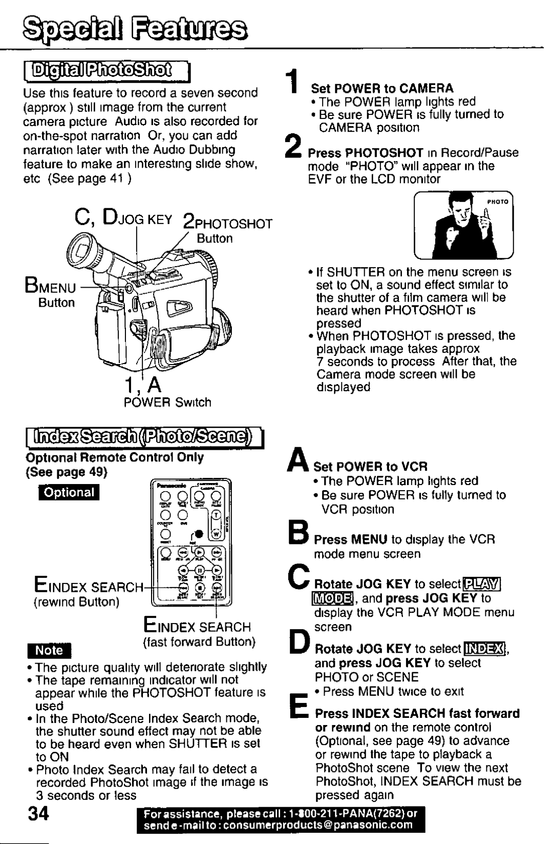 Panasonic PV-DV101, PV-DV51 manual 