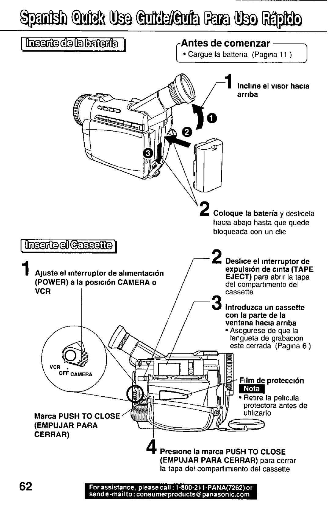 Panasonic PV-DV101, PV-DV51 manual 