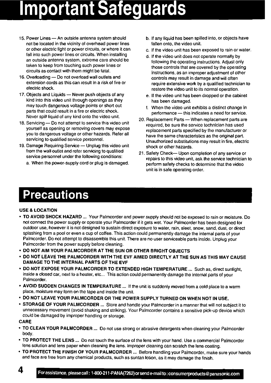 Panasonic PV-DV102 manual 