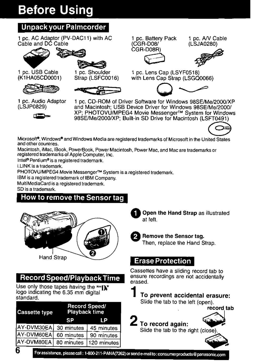 Panasonic PV-DV102 manual 