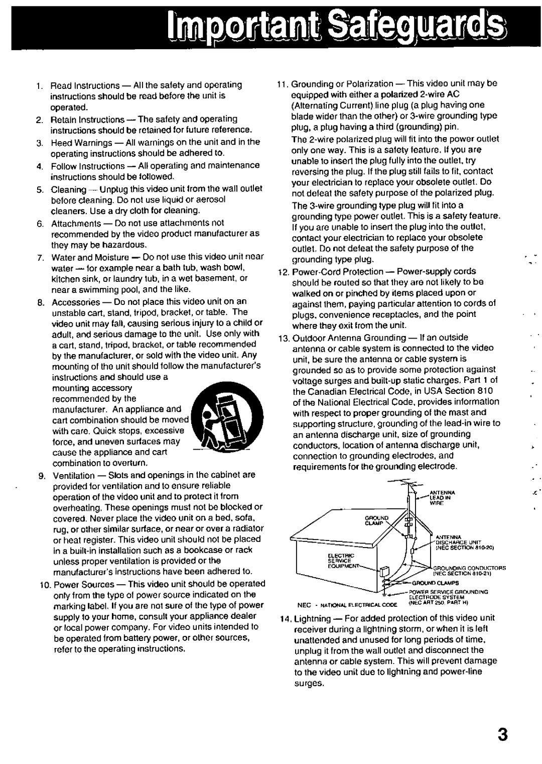 Panasonic PV-DV601 manual 