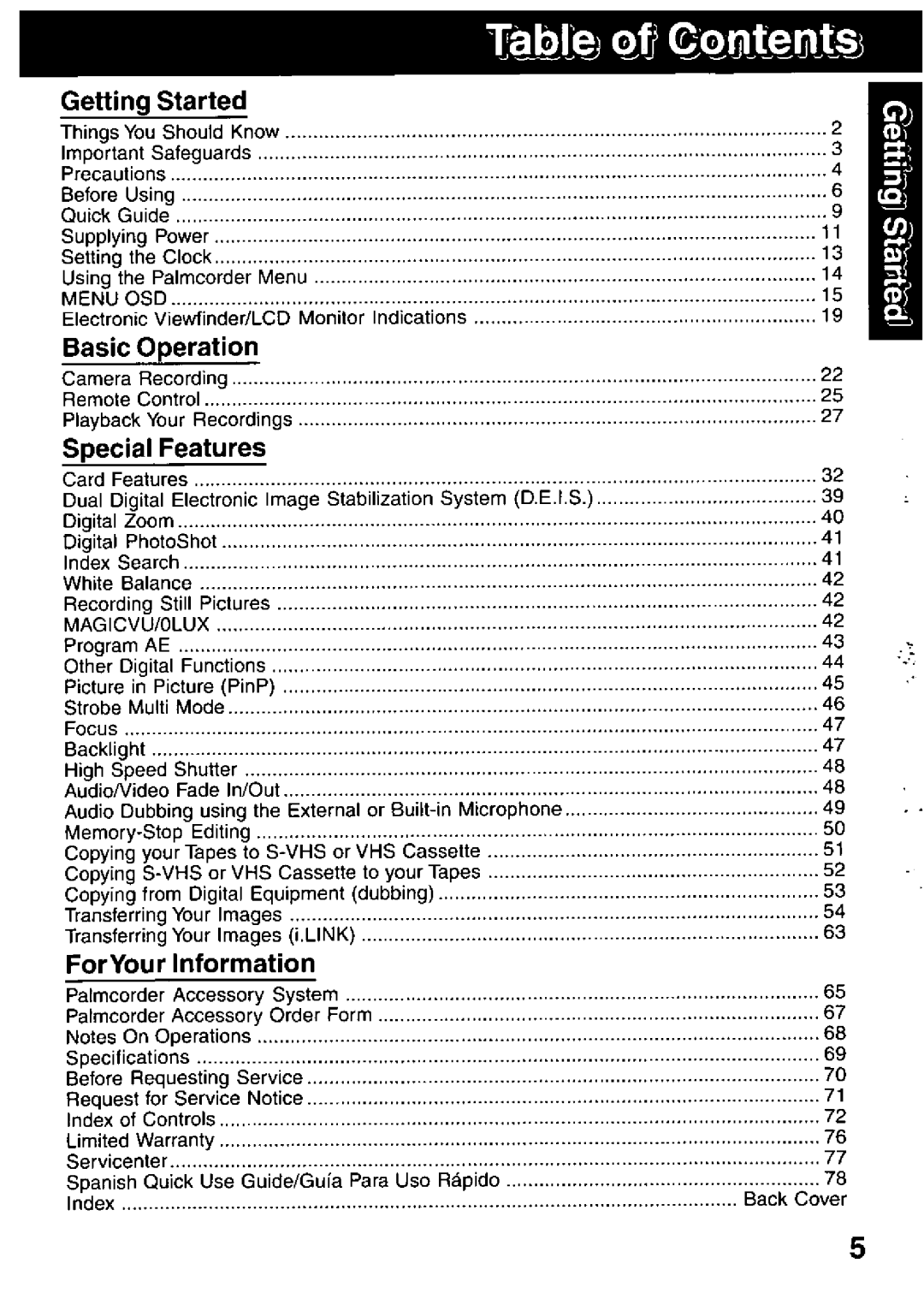 Panasonic PV-DV601 manual 