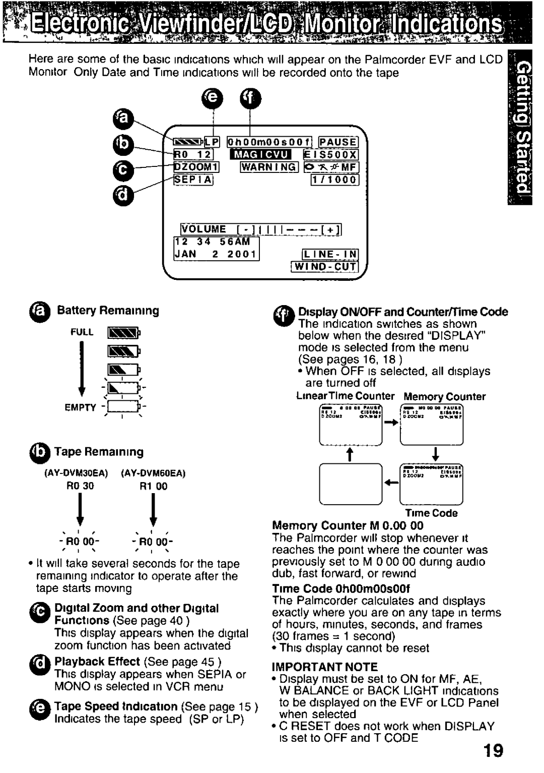 Panasonic PV-DV351, PV-DV701 manual 