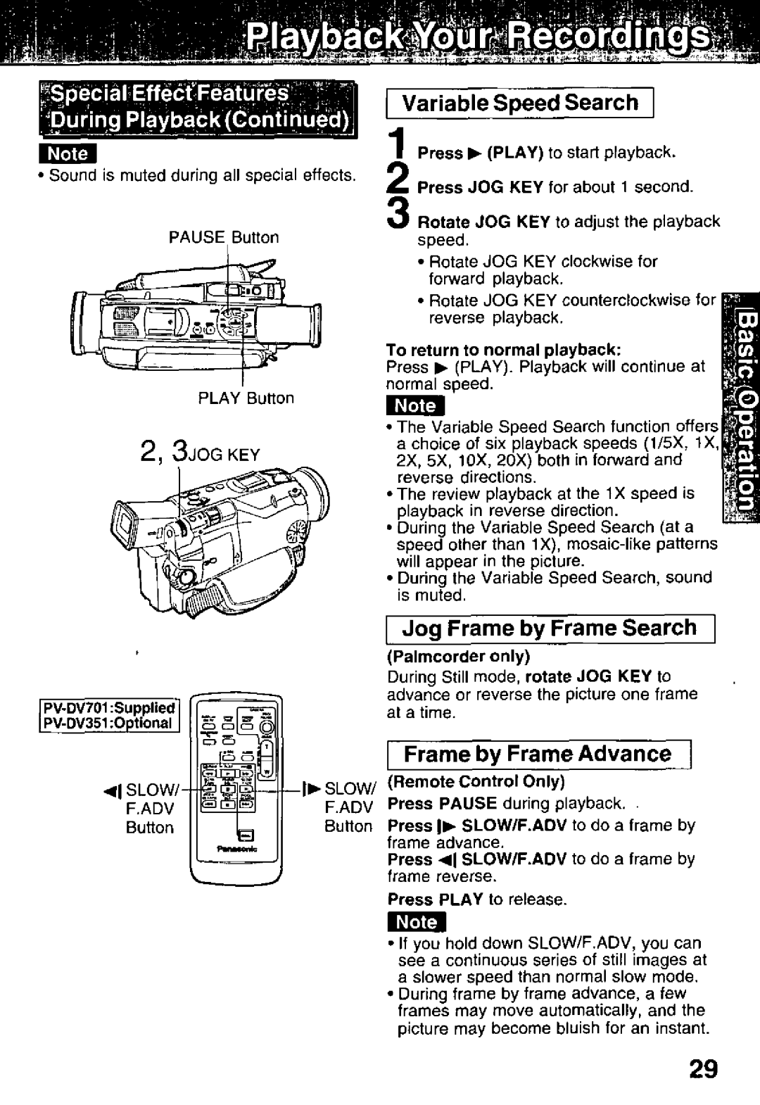 Panasonic PV-DV351, PV-DV701 manual 