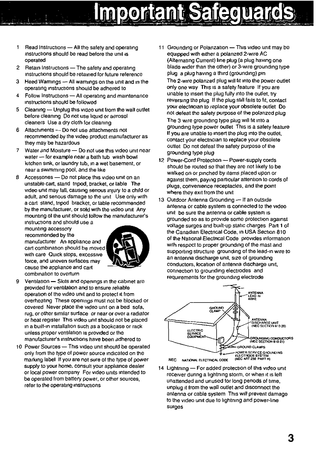 Panasonic PV-DV351, PV-DV701 manual 