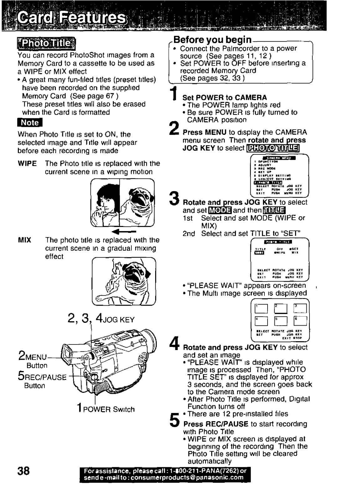 Panasonic PV-DV701, PV-DV351 manual 