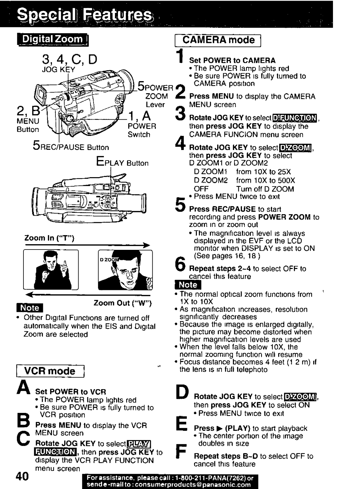 Panasonic PV-DV701, PV-DV351 manual 