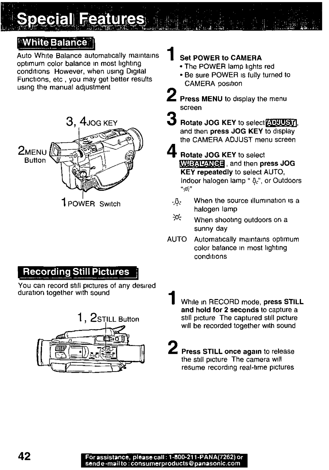 Panasonic PV-DV701, PV-DV351 manual 