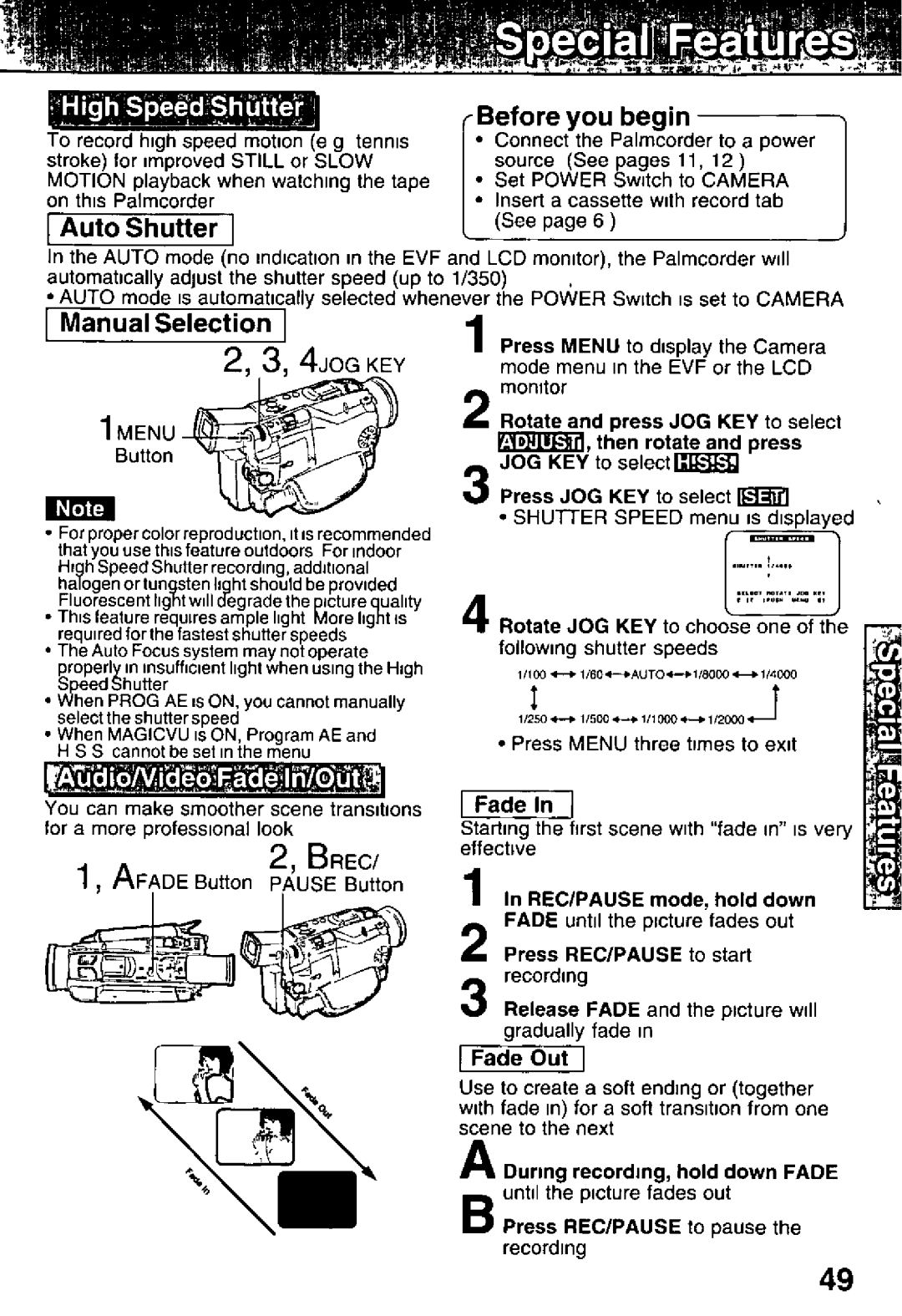 Panasonic PV-DV351, PV-DV701 manual 