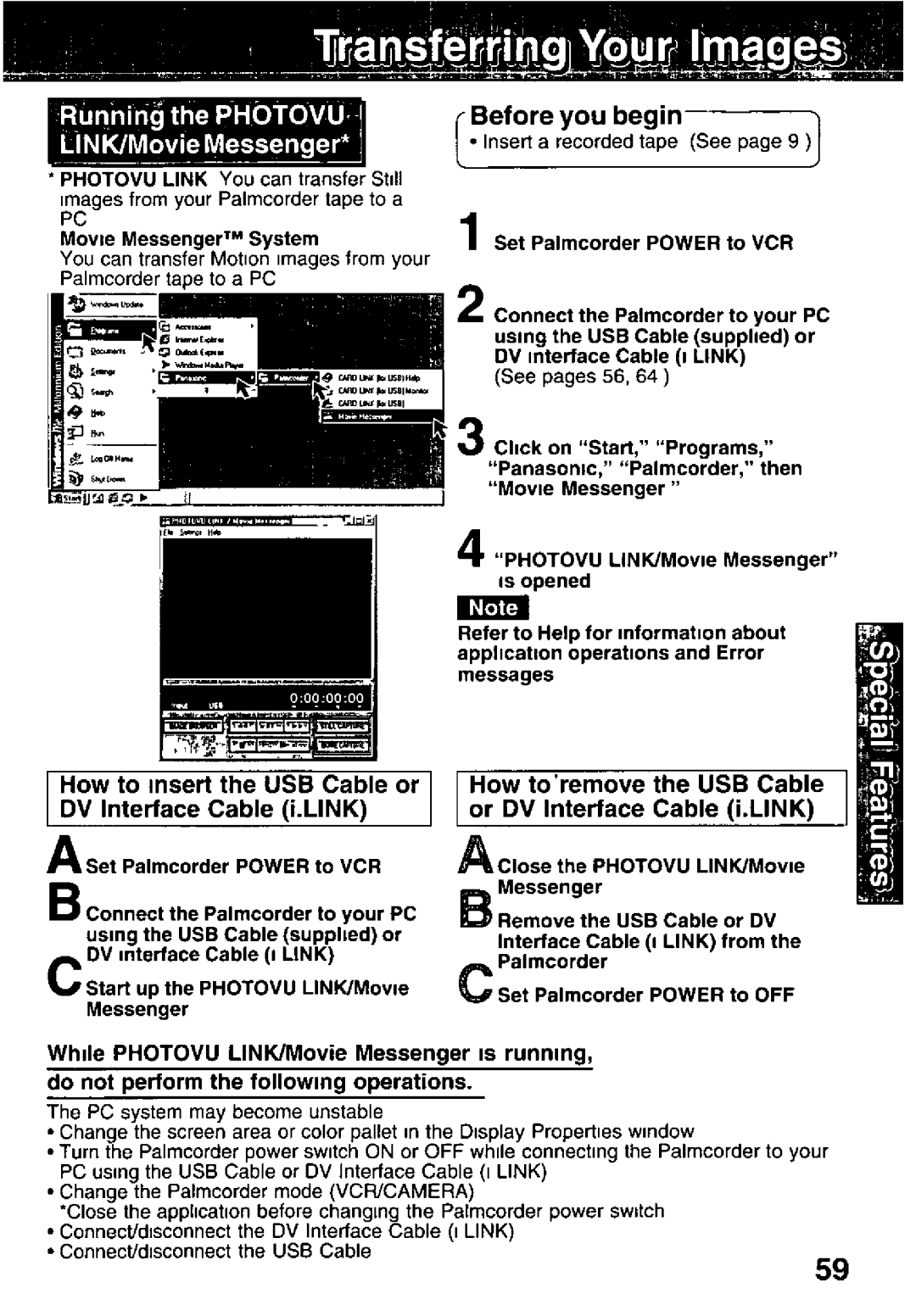 Panasonic PV-DV351, PV-DV701 manual 