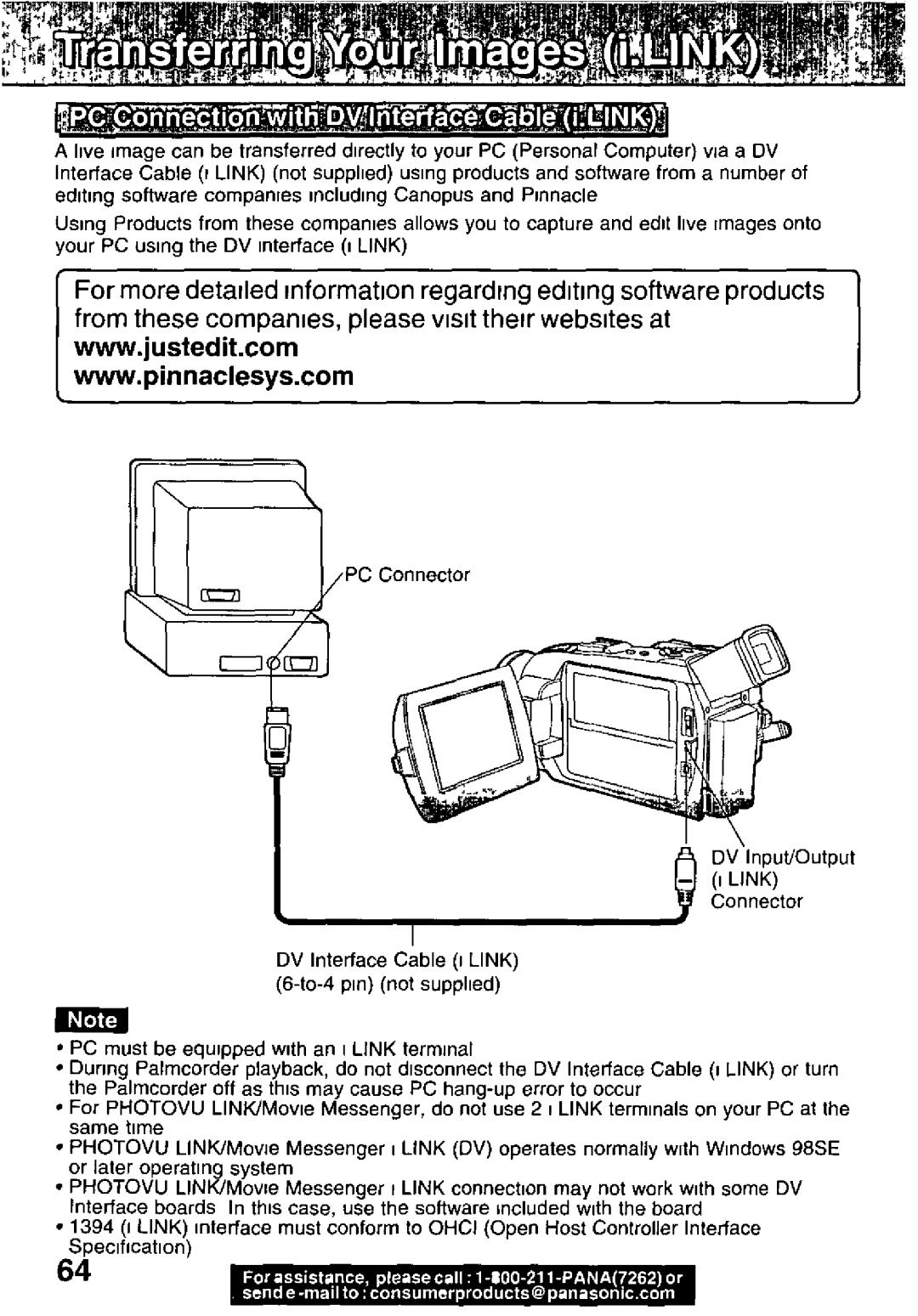 Panasonic PV-DV701, PV-DV351 manual 