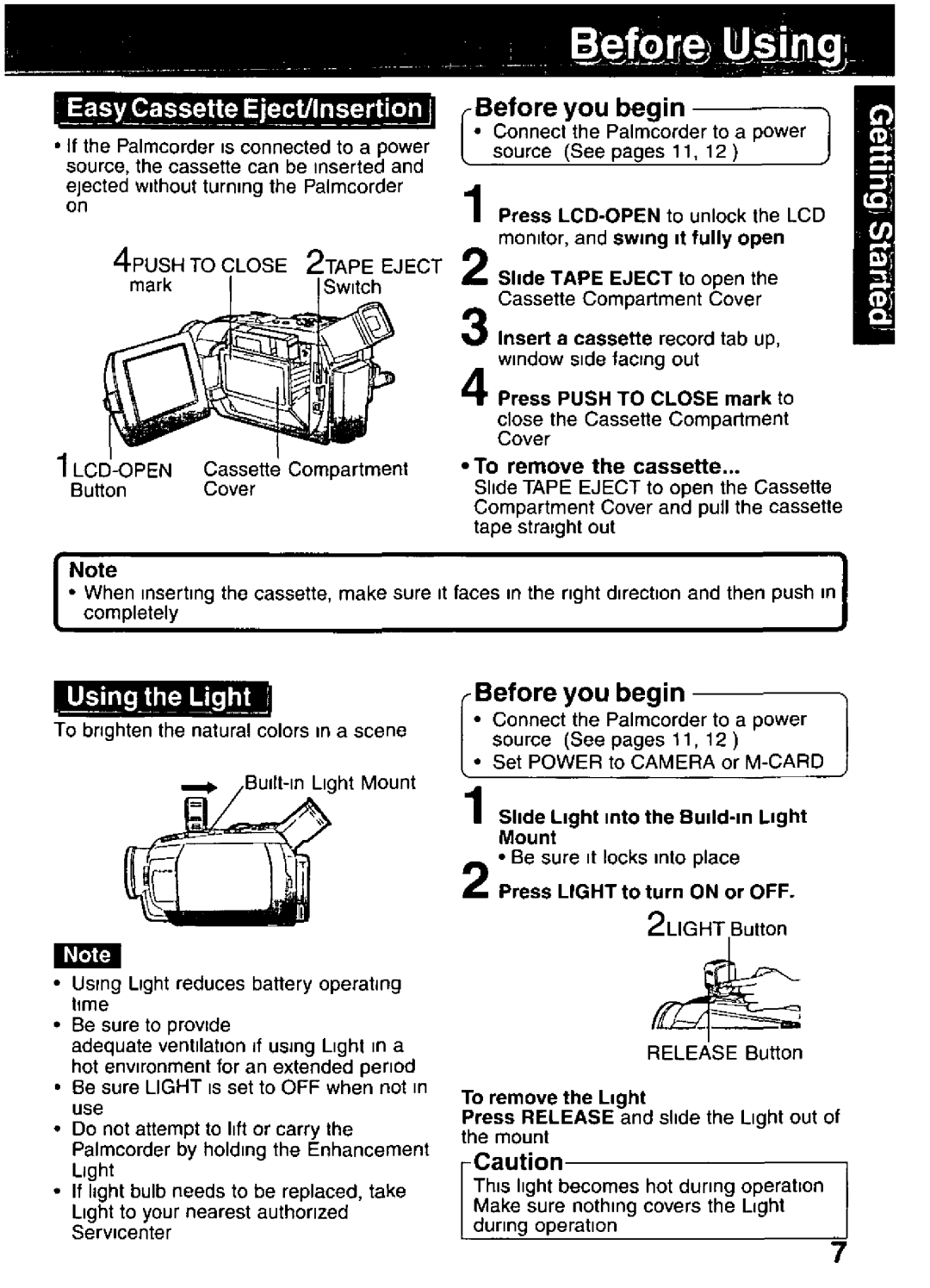 Panasonic PV-DV351, PV-DV701 manual 