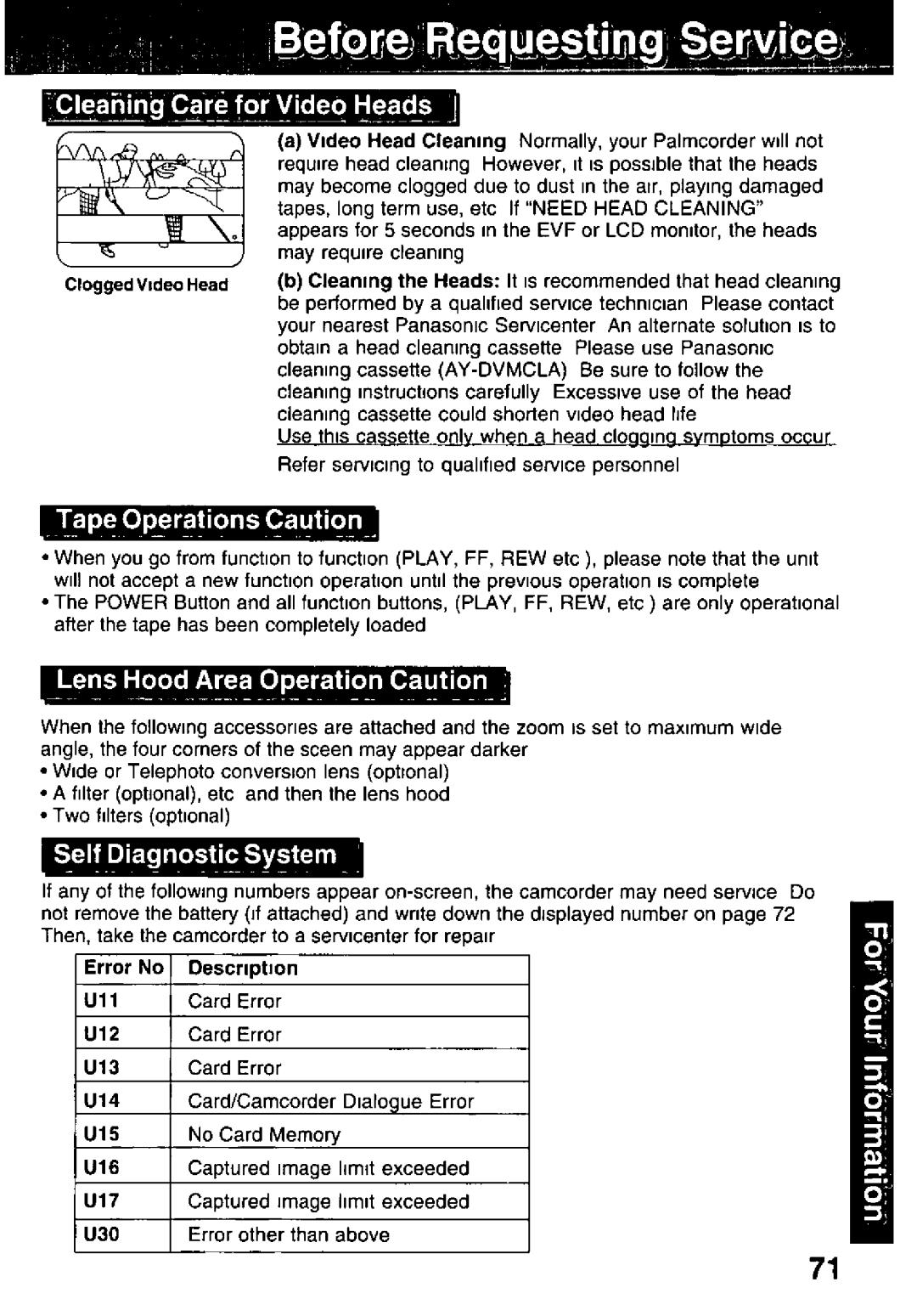 Panasonic PV-DV351, PV-DV701 manual 